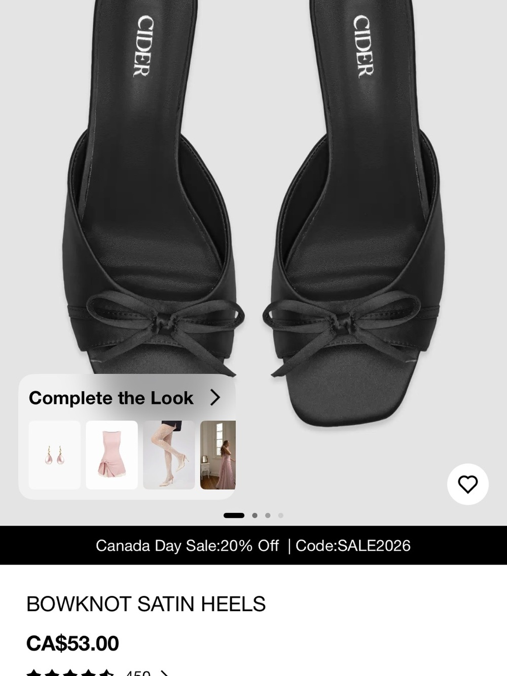 Black heels